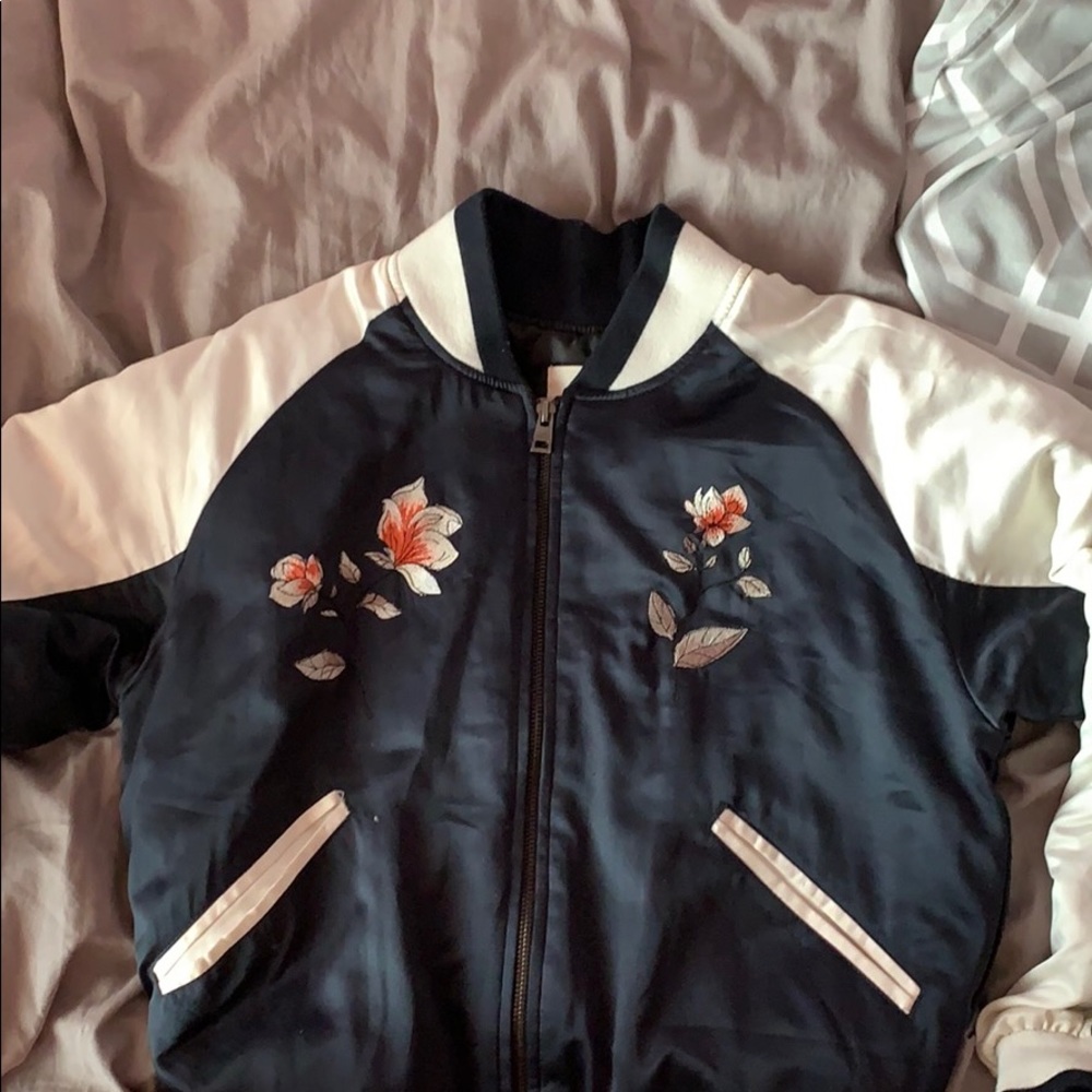 Floral Bomber Jacket